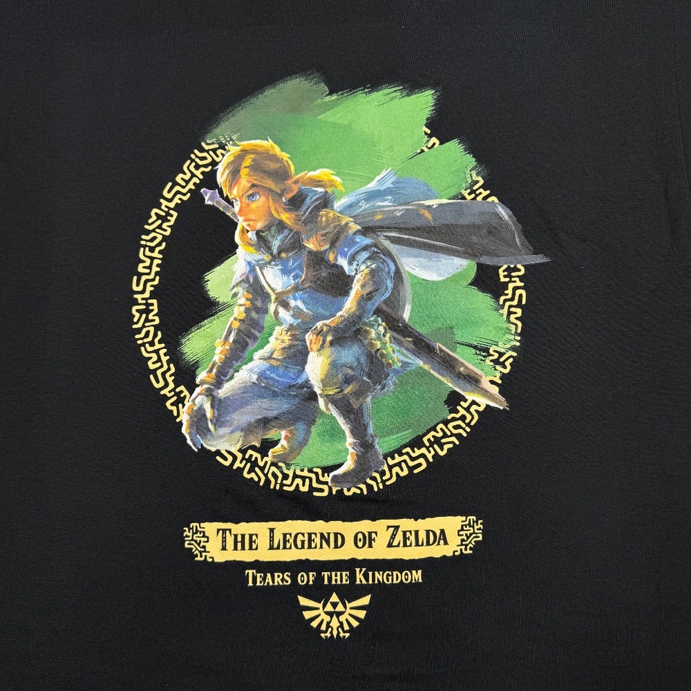 Legend Of Zelda Tears Of The Kingdom Graphic T Shirt Men's Size L Black Game Tee - Picture 3 of 7